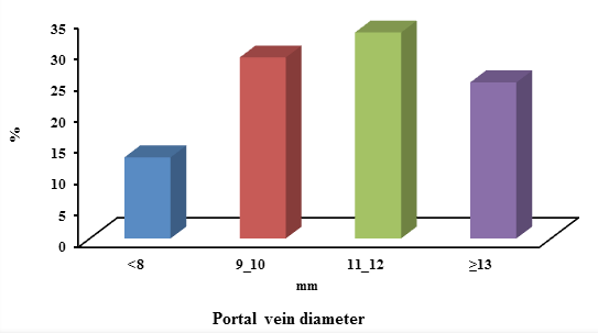 Figure 10: Classification of patients according to portal vein velocity.