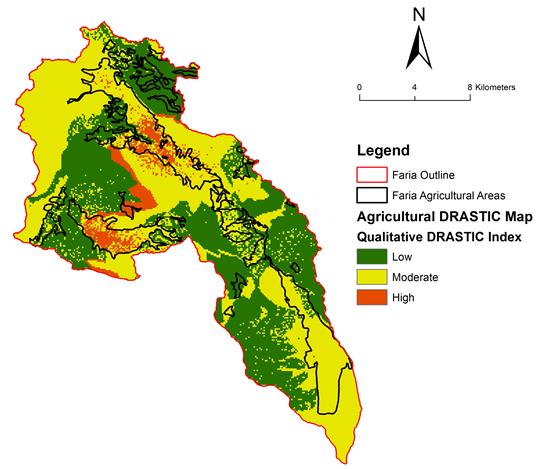 Figure 1: Agricultural areas Landuse map