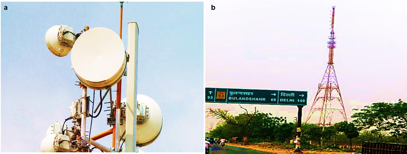Figure 6: Microwave communication site is another human-made exposure means to not-ionizing radiations.
