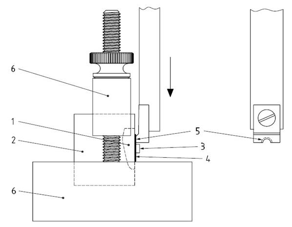 Figure 1: Button mold insert used for cement bonding.