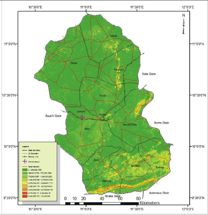 Figure 1: Map of Gombe State Source: Google Maps/Map-of-Gombe-State.png