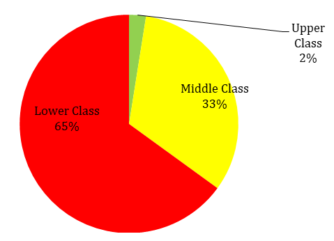 Figure 6: Percentage of Patients according to Socio- economic status.