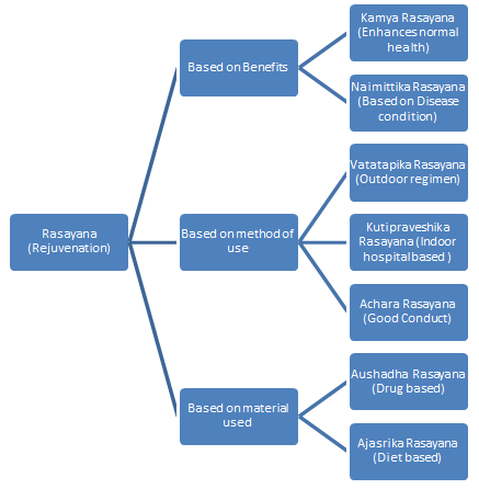 Figure 1: Classification of Rasayana Therapy [4].