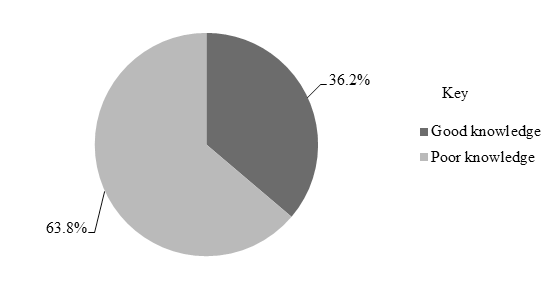 Figure 3: Knowledge levels of respondents on secondary prevention practices.