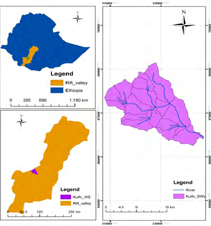 Figure 2: Classified elevation of the watershed.