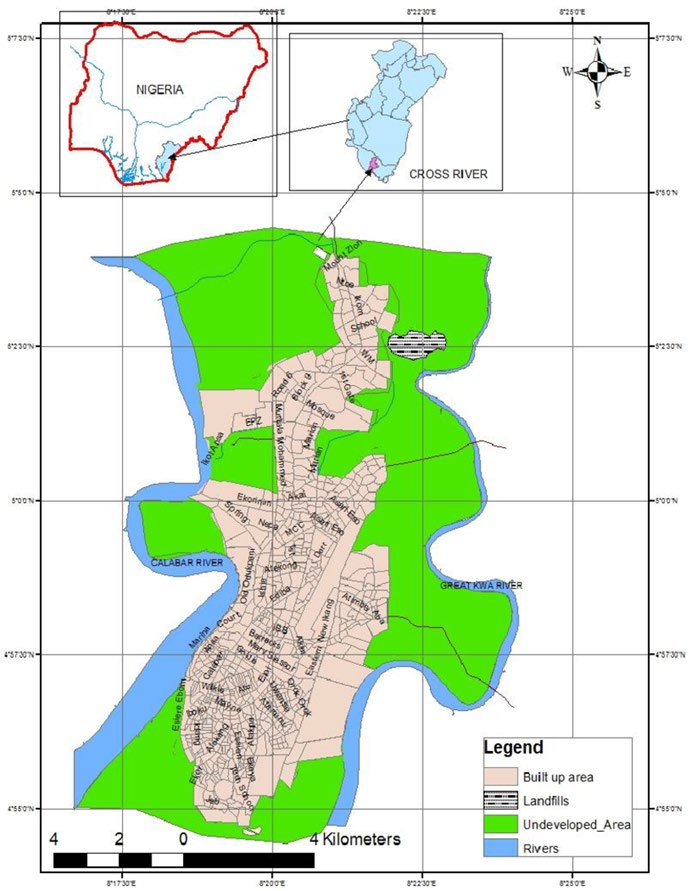 Figure 2: Map of Calabar Municipal.