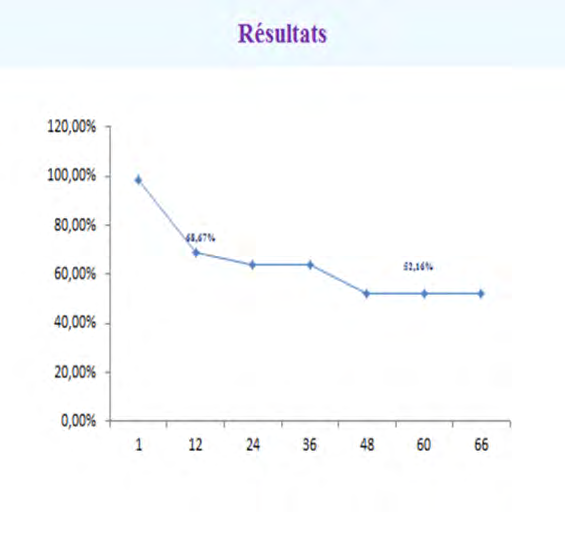 Figure 8: Patient survival curve.
