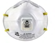 Figure 3: N95 respirator with exhaust valve.