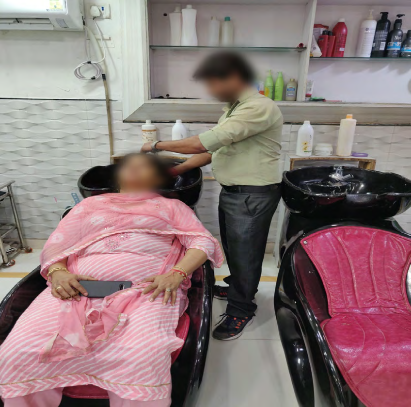 Figure 1: Hair wash.