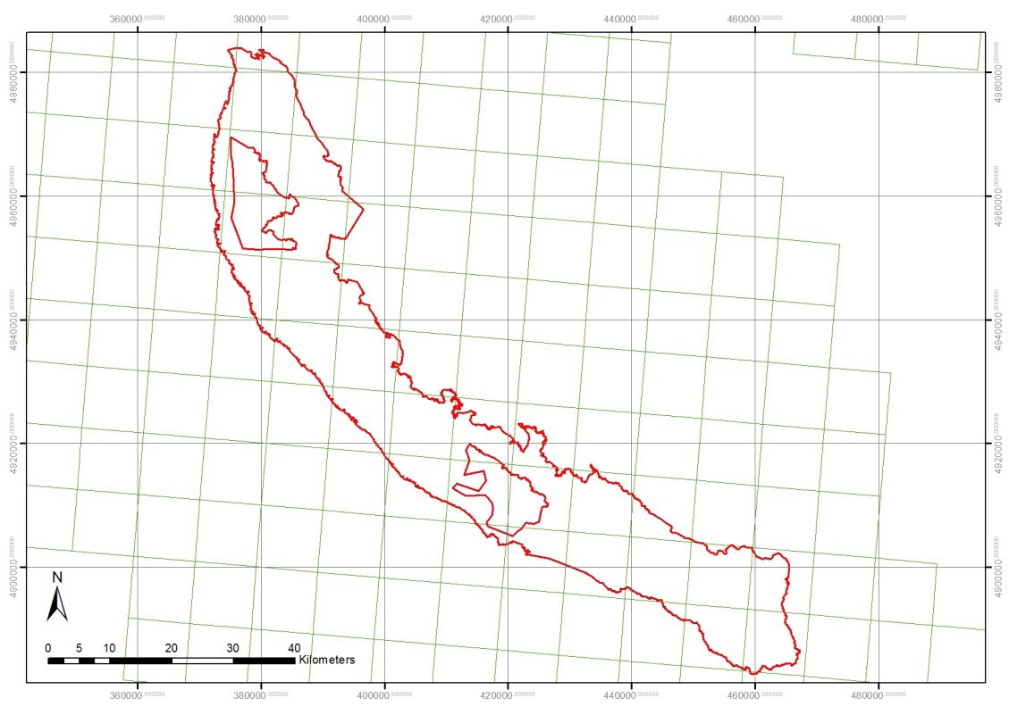 Figure 2: Area of Velebit Nature Park and two National Parks, North Velebit National Park (north) and Paklenica National Park (central). Main spreading of Mediterranean and continental birds species in last 40 years at the east Adriatica coast and in Velebit Nature Park.