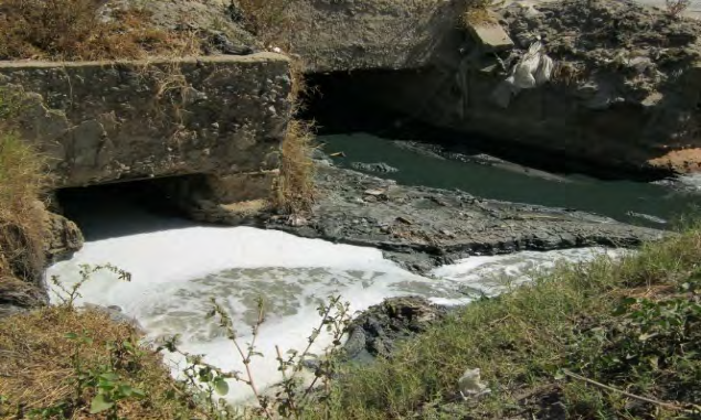 Figure 2: Effluent Discharge Point, MARIO JOSE Tanning Company.