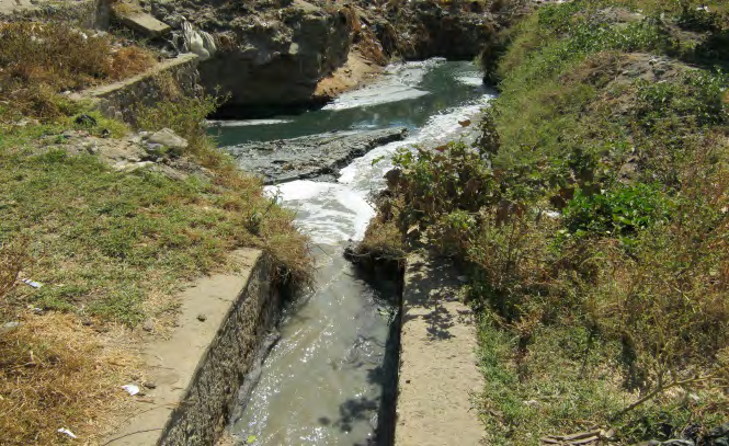 Figure 3: Effluent Discharge Point, MAHAZA Tanning Company.