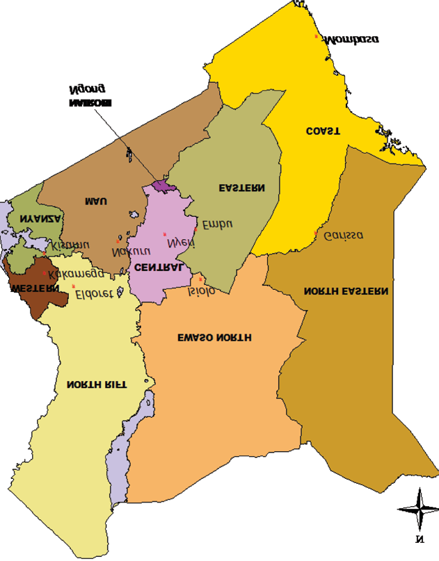 Figure 1: Kenya’s Forest Conservancies
