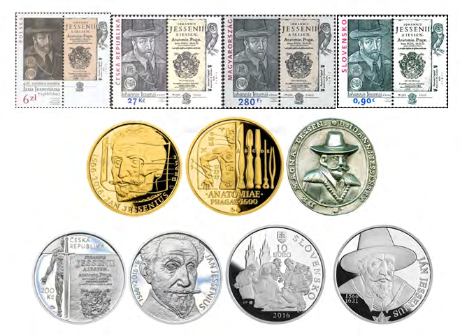 Figure 11: Collectible materials dedicated to Jan Jessenius.