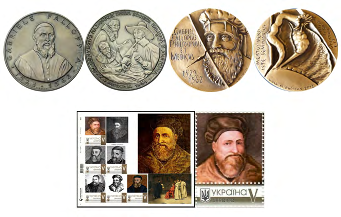 Figure 9: Collectible materials dedicated to Gabriel Falloppius.