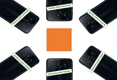Figure 1: The image shows (left) the plasticized placemat situated at the center of the table during the experimental phase and the information leaflet (right).