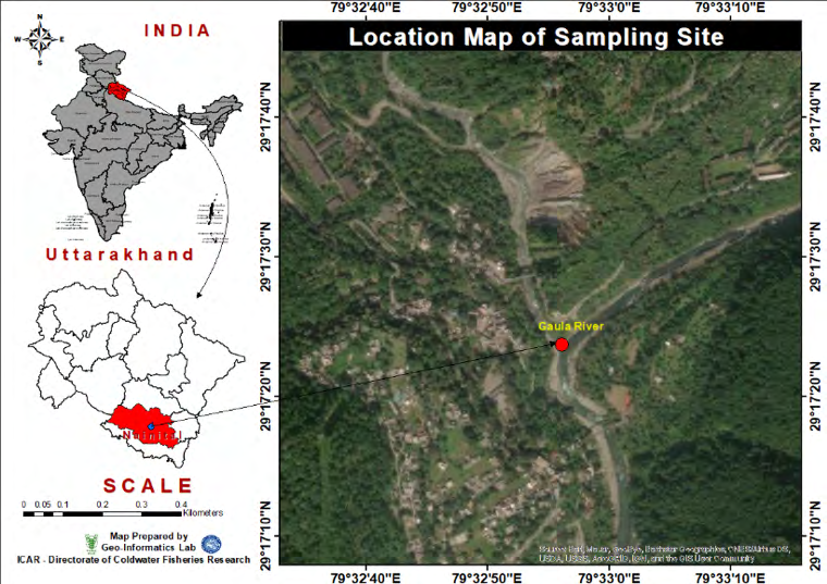 Figure 1: Location map of sampling site.