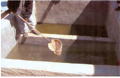 Figure 10: A rectangular hand net for collecting and transferring fish.