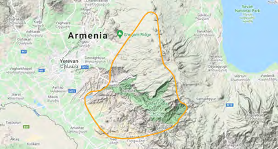 Figure 9: Location of Khosrov Reserve IBA.