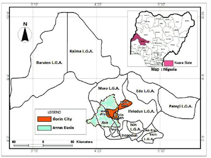 Figure 1: Map of the study area.