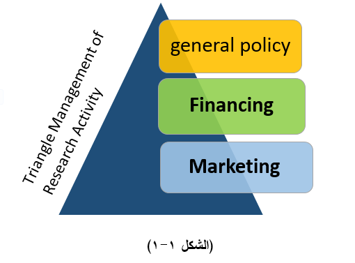 Figure 1: Triangle of management of integrated research activity.