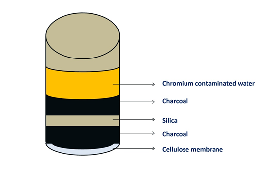 Figure 2: Design of Cr(VI) Bio-Filter.