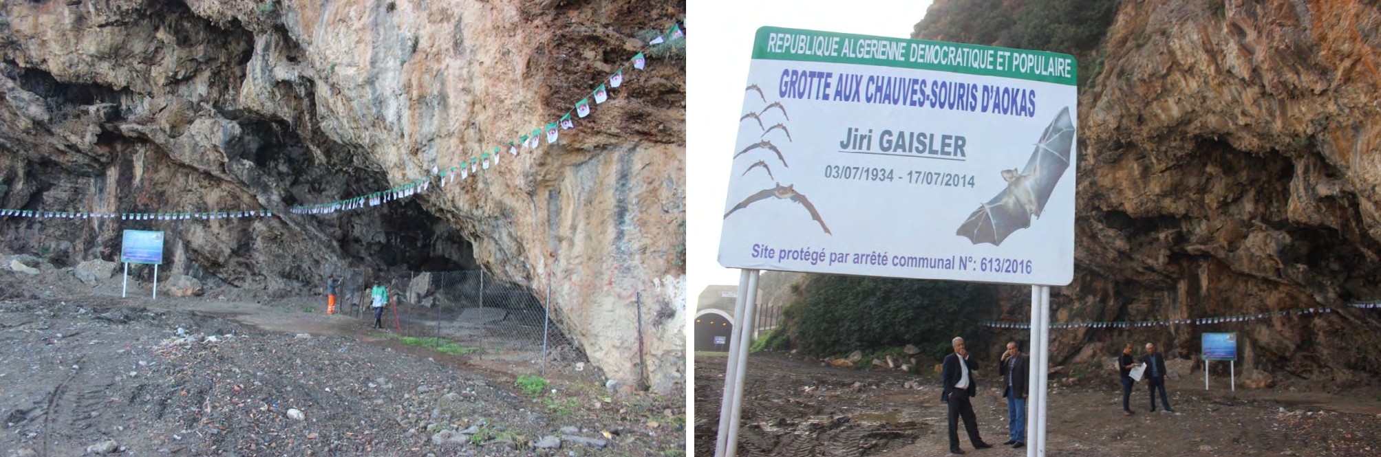 Figure 11: Photos of Aokas cave (Jiri Gaisler bats Cave).