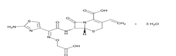 Figure 1: Structural Formula of Cefixime.