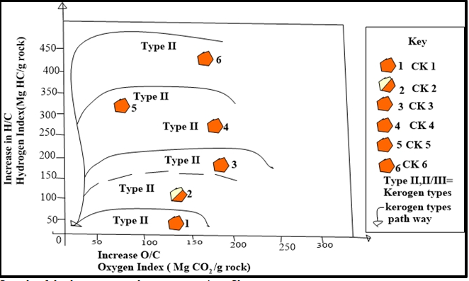 Figure 10: Graph of the kerogen pathway at section-Ck
