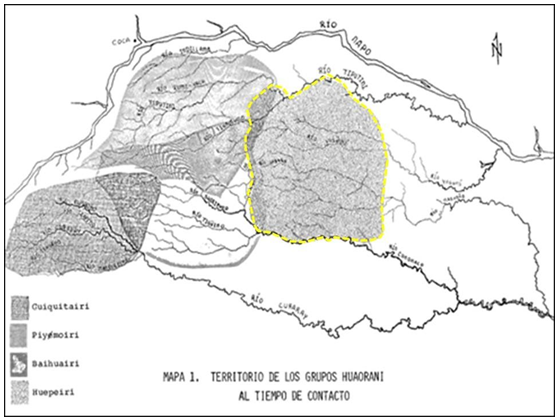 Figure 3: Territorio tradicional Wepeiri.