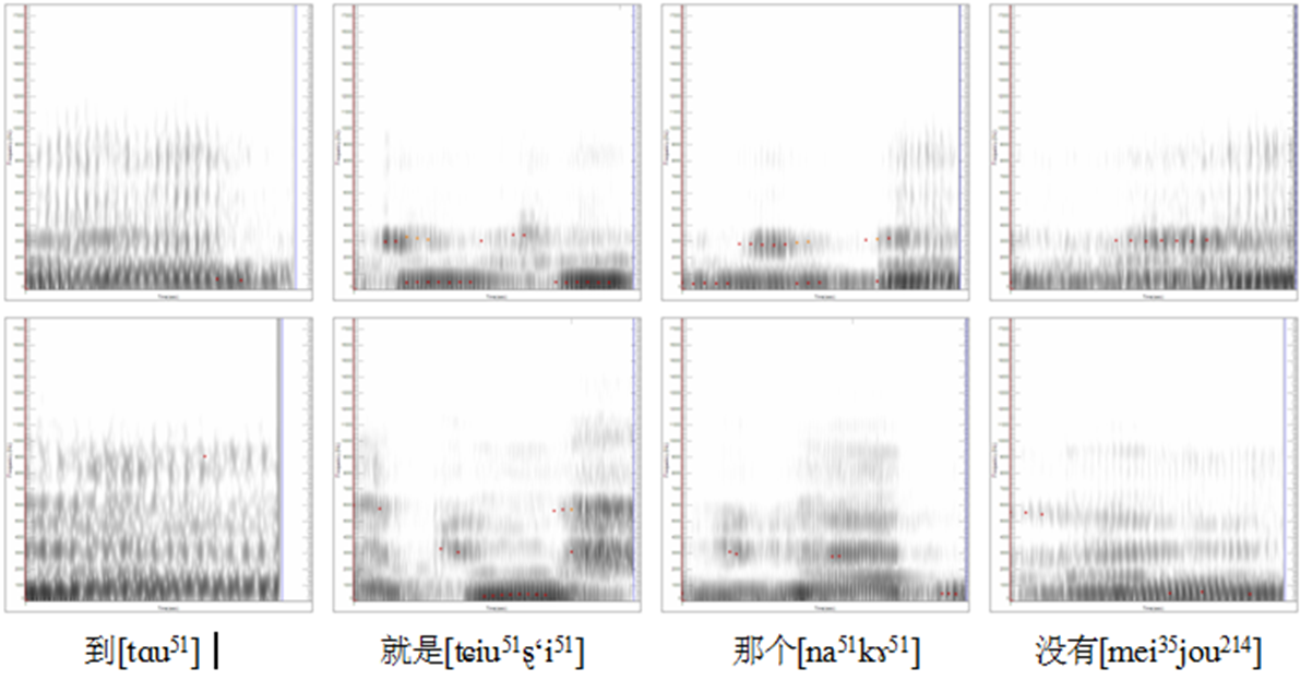 Figure 8: Spectrograms of Comparable Segments from S17.
