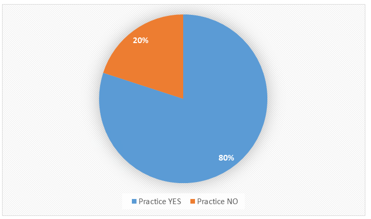 Figure 9: Percentages for Practice (n=136).