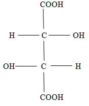 Figure 1: Shema of the molecules D-wine acid.
