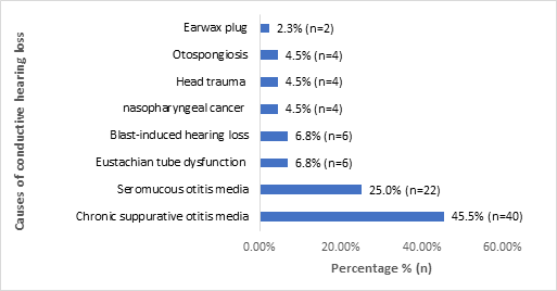 Figure 4: Causes of conductive hearing loss.