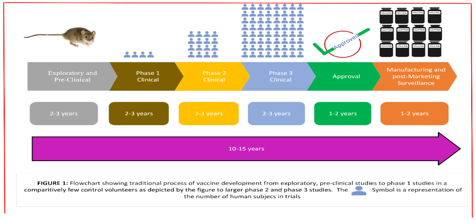 Figure 1: Development of vaccine from ten to fifteen year.