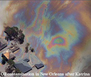 Figure 6: On September 16 and 17, Category 1 Hurricane Henri passed north of the main area of the oil spill, producing 15-feet seas and southwest winds of 15 to 25 knots over the spill region on September 16. Strangely, the NOAA/AOML report on spills discovered that there was no wind [1,7,9].